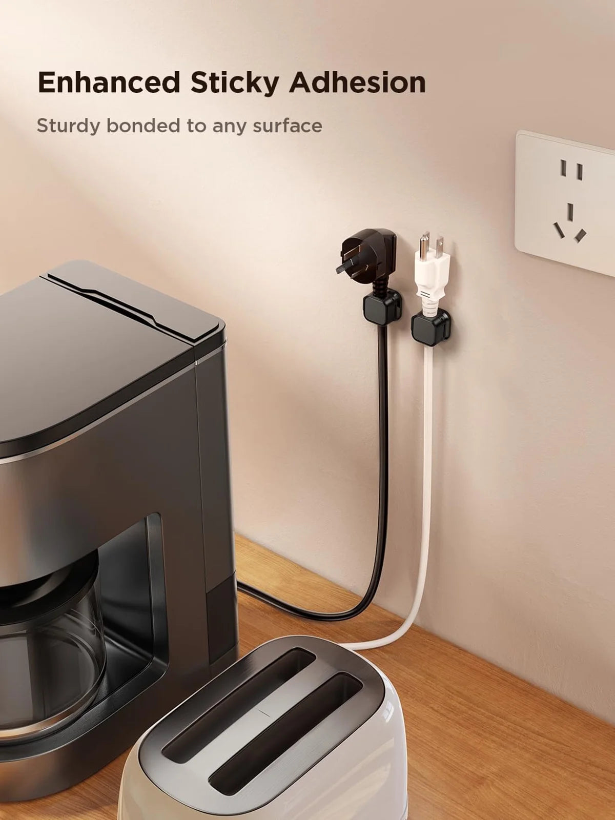 Cord Organizer – magnetic clips that keep cables neat anywhere.